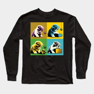 Scottfish Fold Pop Art - Cute Kitties Long Sleeve T-Shirt